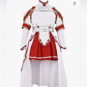 Sword Art Online 3 Asuna Yuuki ALfheim Cosplay Costume Party Dress Custom